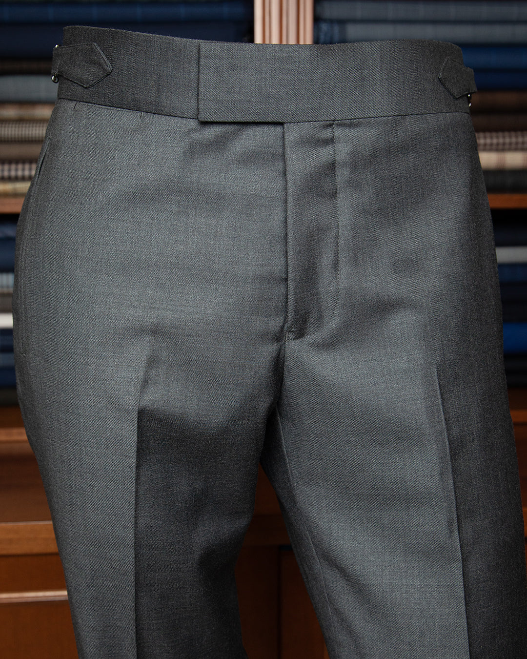Perugino Double-Breasted Grey Wool Suit