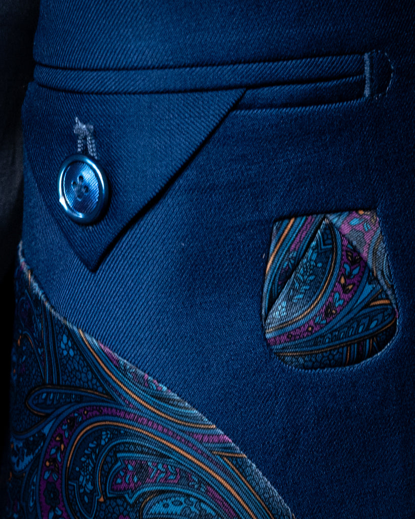 Bright Blue Perugino Suit