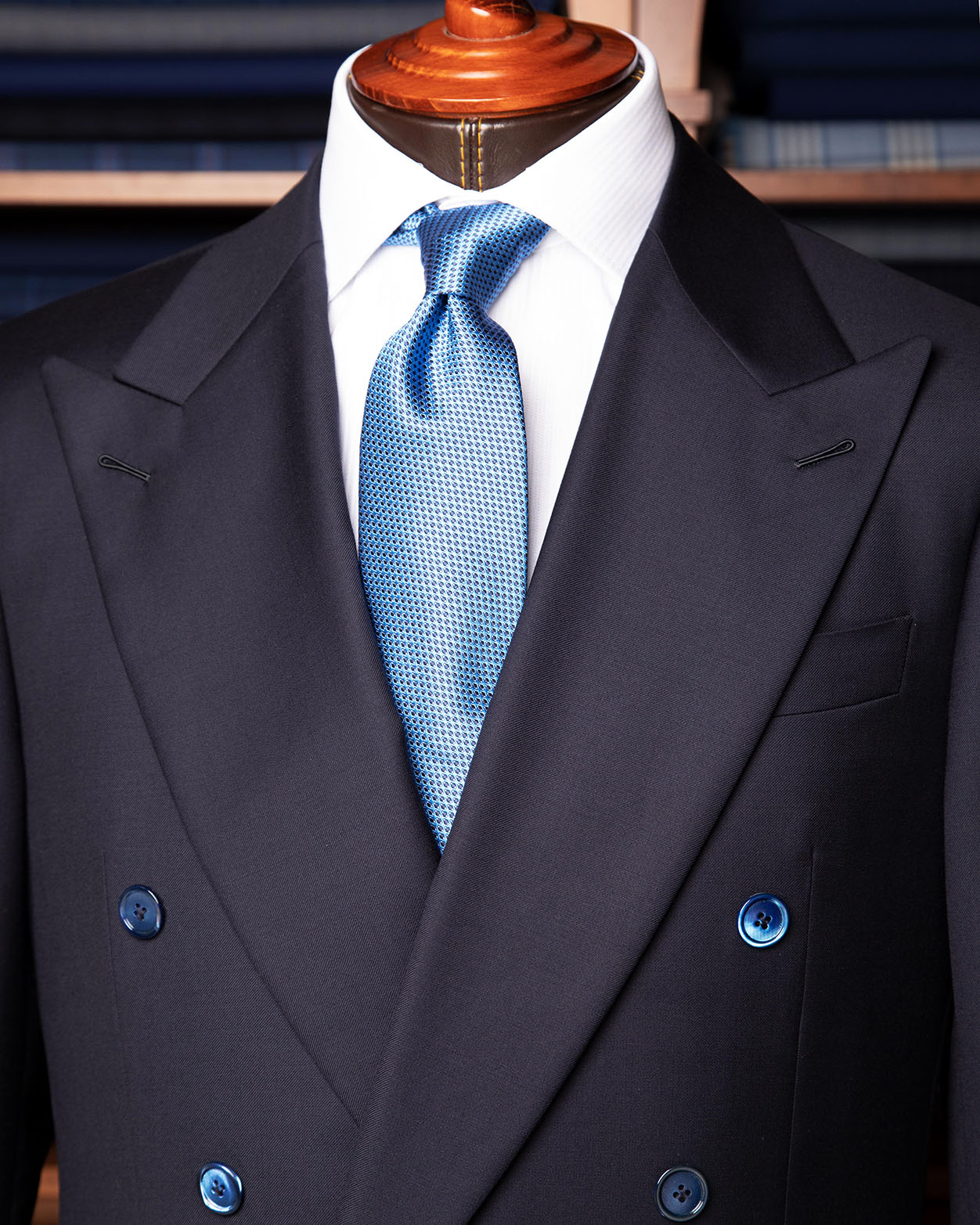 Perugino Double Breasted Blue Suit
