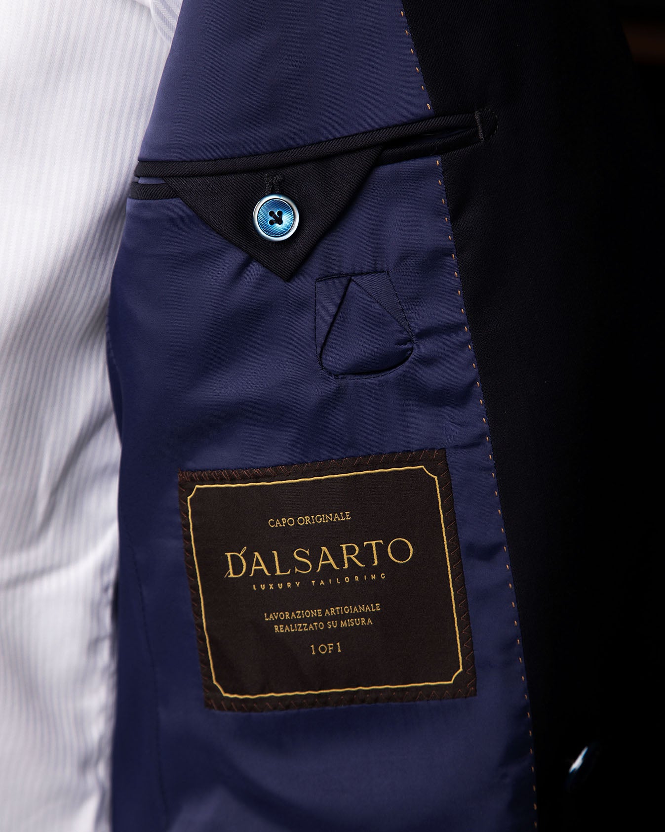 Perugino Double Breasted Blue Suit