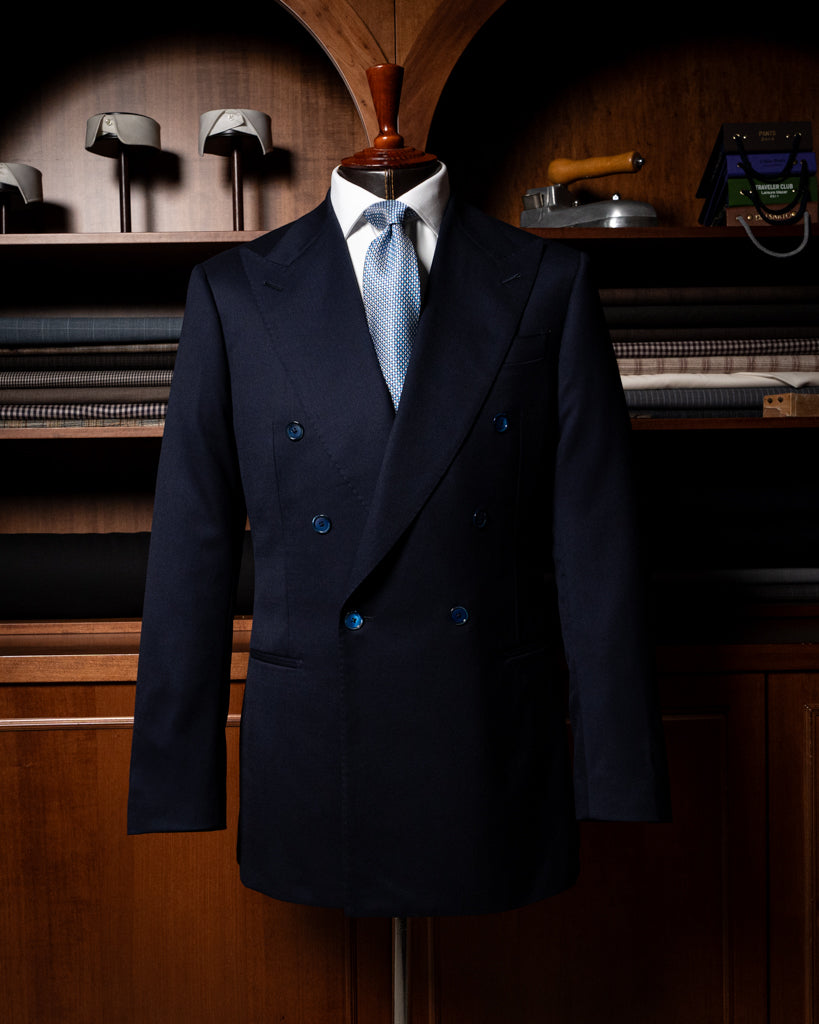 Abito Perugino Spinato Medium Blue