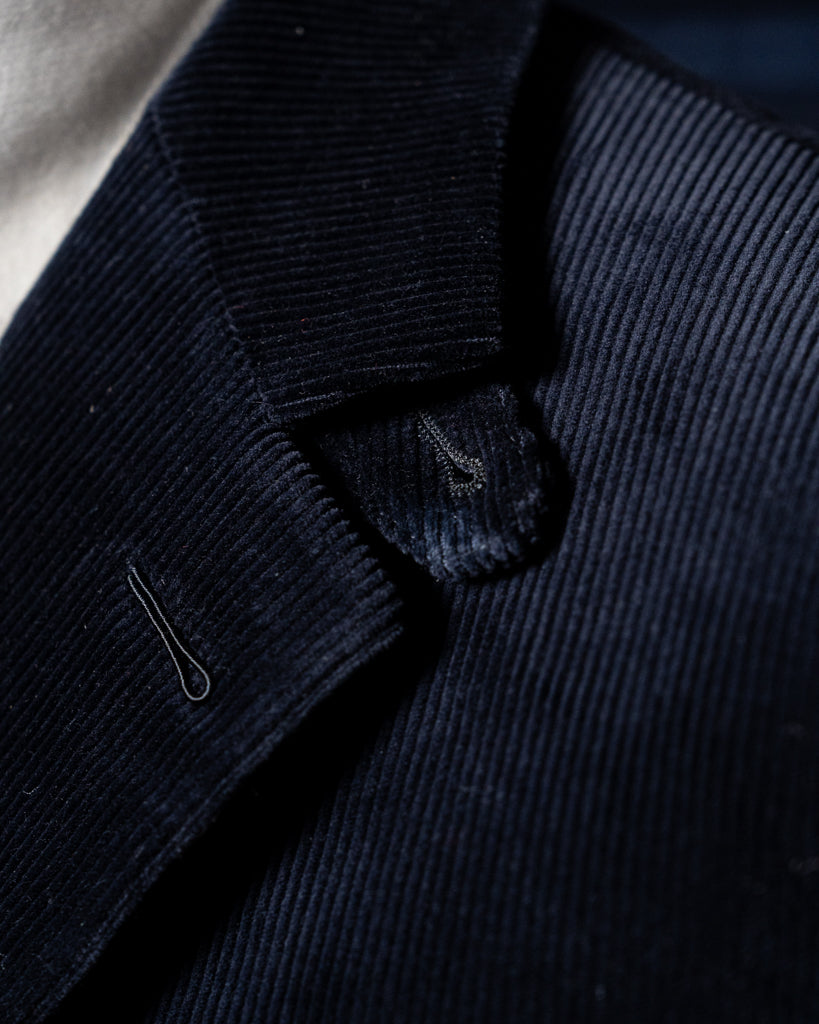 Abito Velluto Denim a Coste