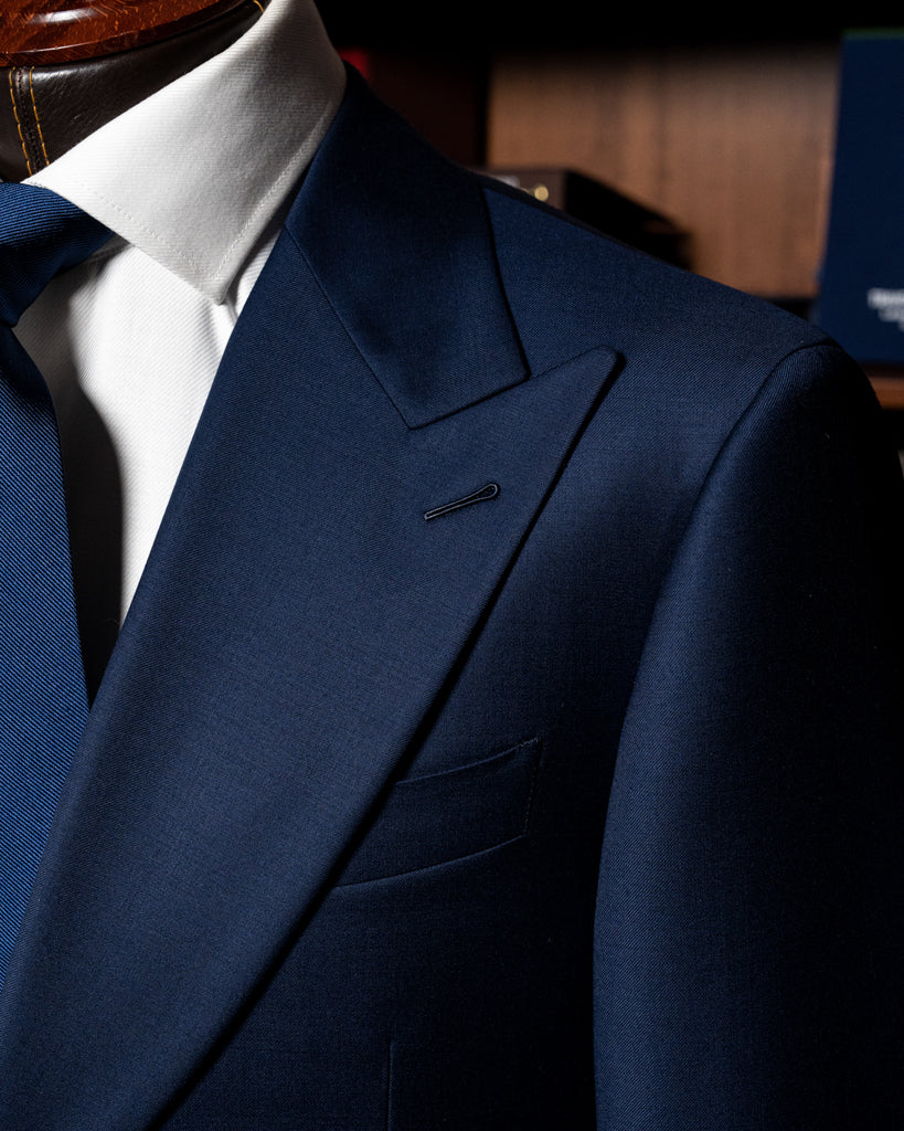 Bernini 3 Pieces Blue Suit with Gold Lining