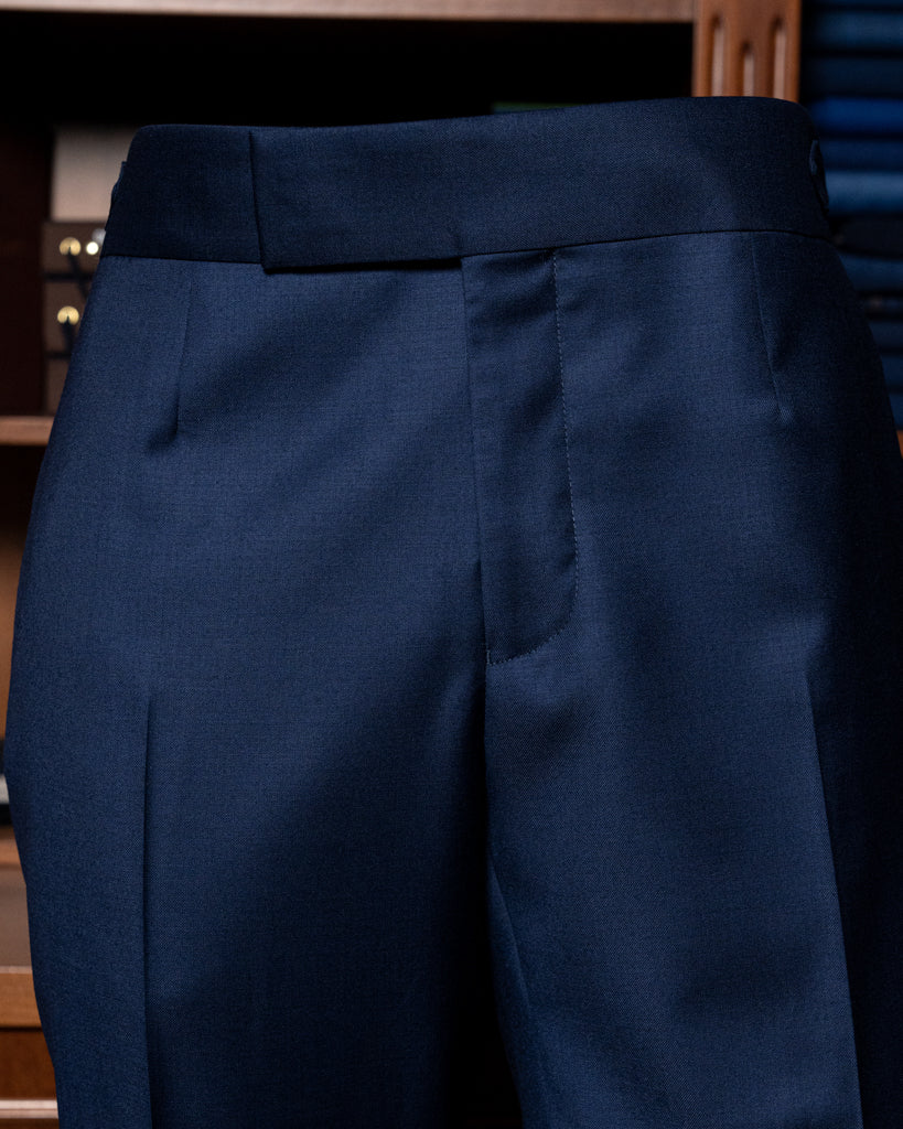 Bernini 3 Pieces Blue Suit with Gold Lining
