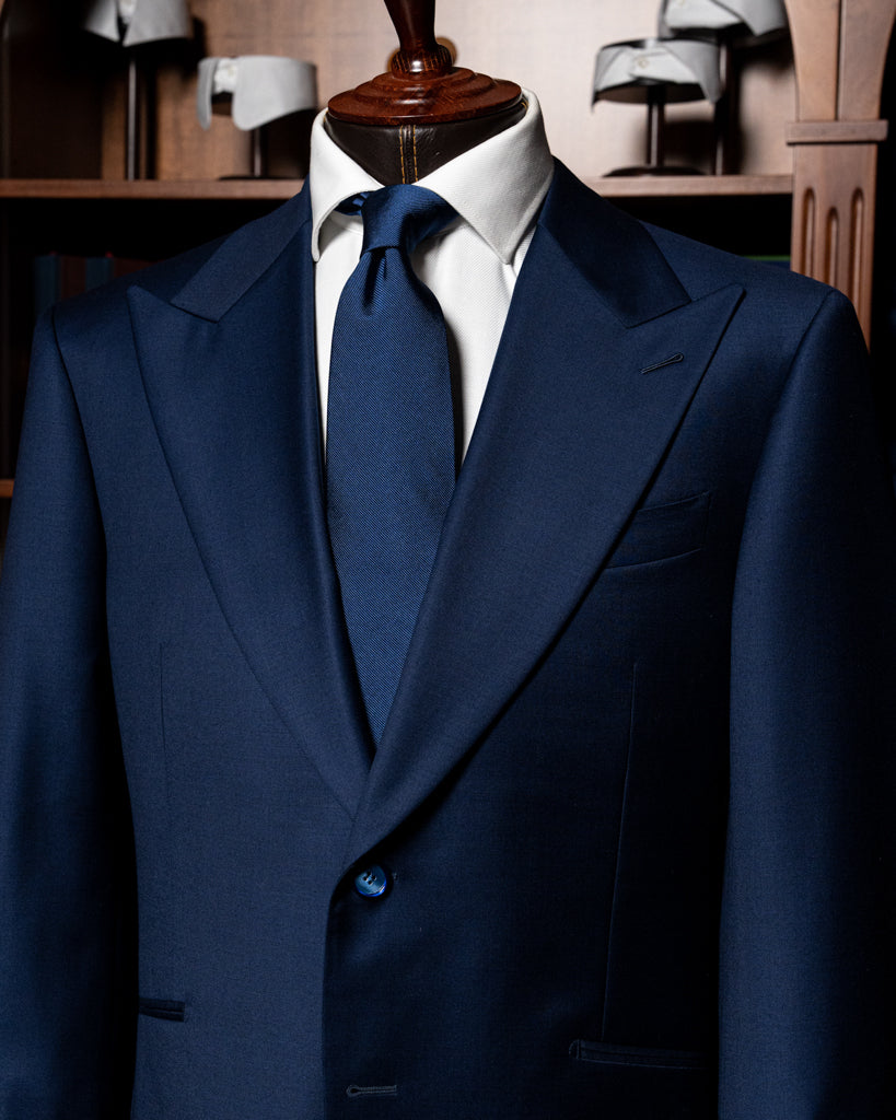 Bernini 3 Pieces Blue Suit with Gold Lining