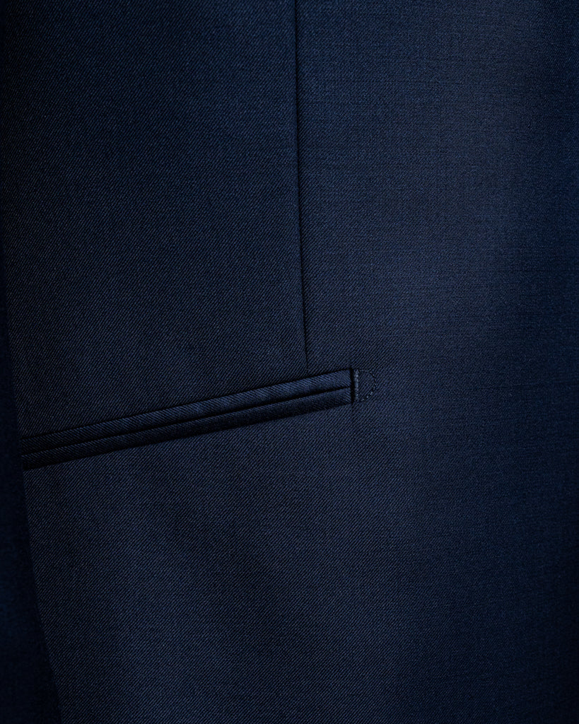 Bernini 3 Pieces Blue Suit with Gold Lining
