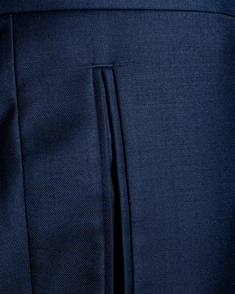 Bernini 3 Pieces Blue Suit with Gold Lining