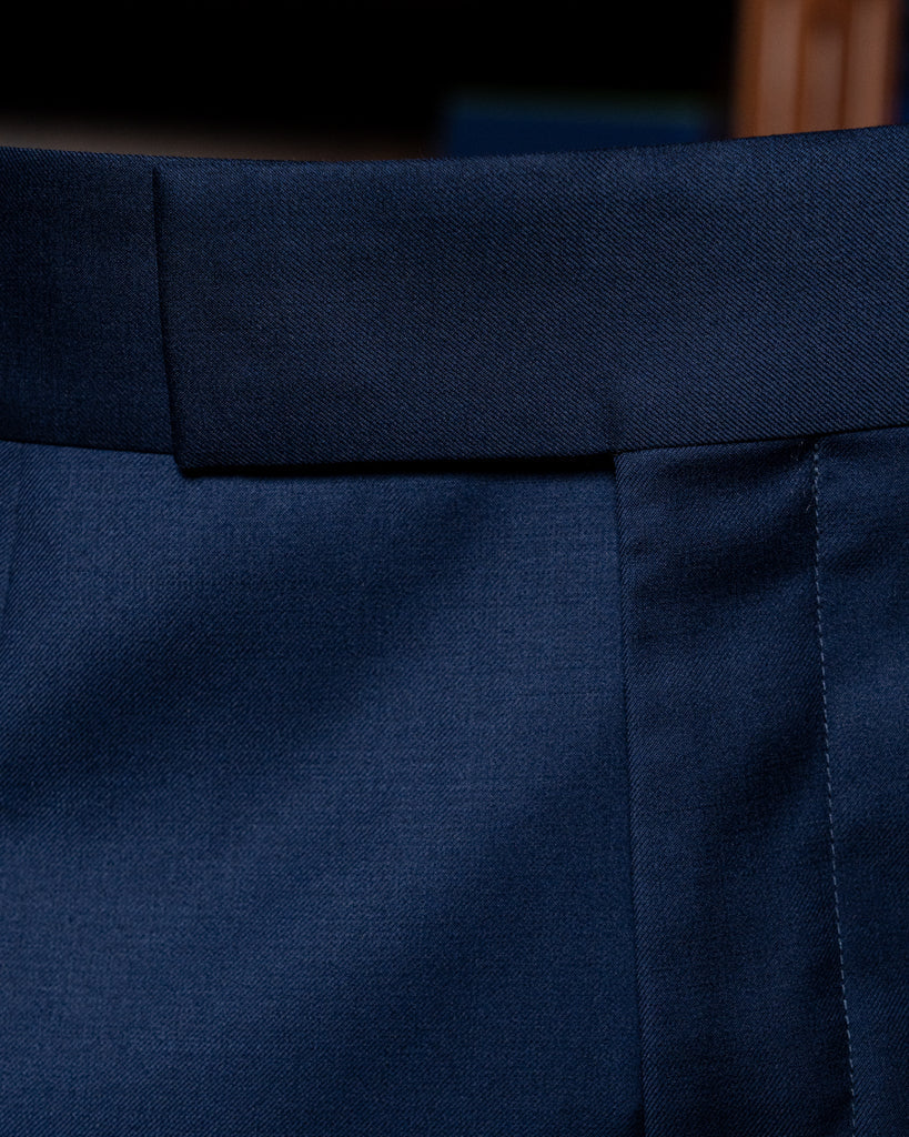 Bernini 3 Pieces Blue Suit with Gold Lining