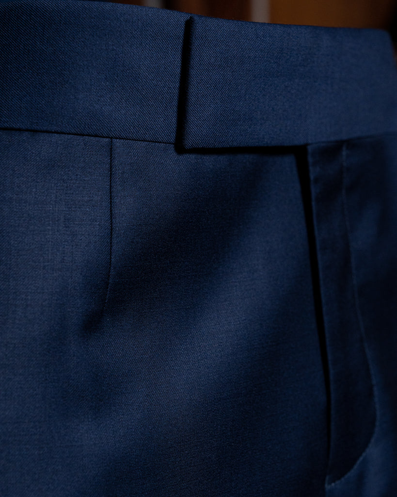 Bernini 3 Pieces Blue Suit with Gold Lining