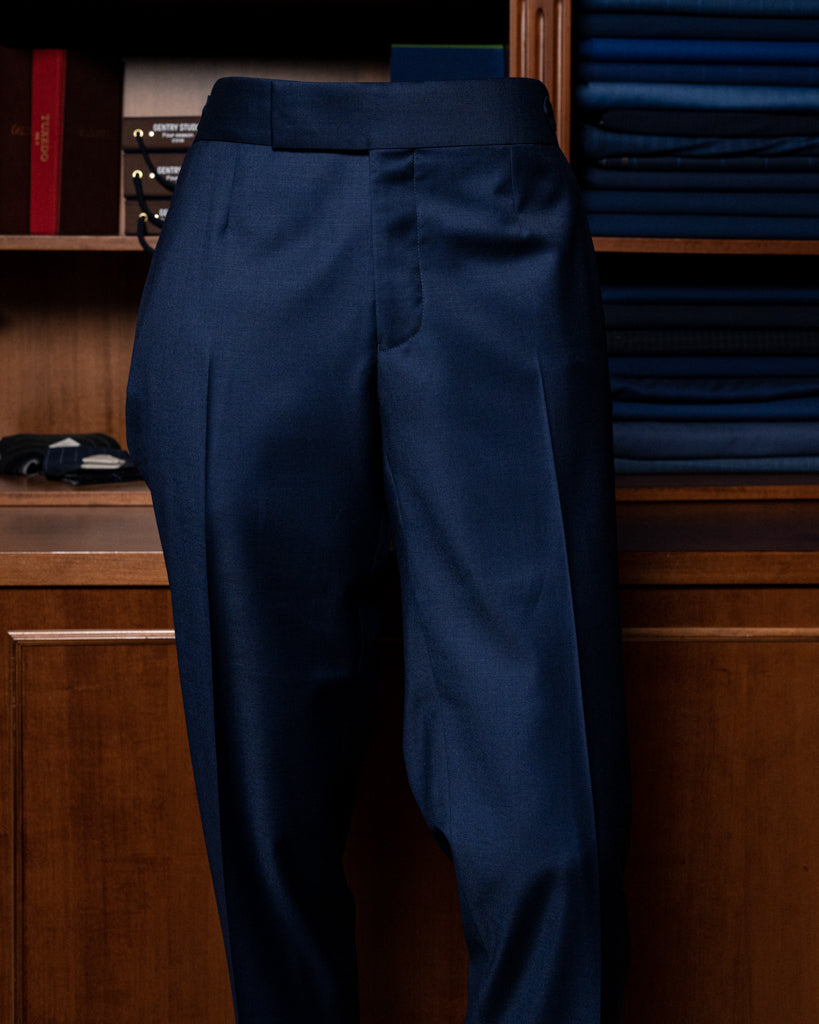 Bernini 3 Pieces Blue Suit with Gold Lining