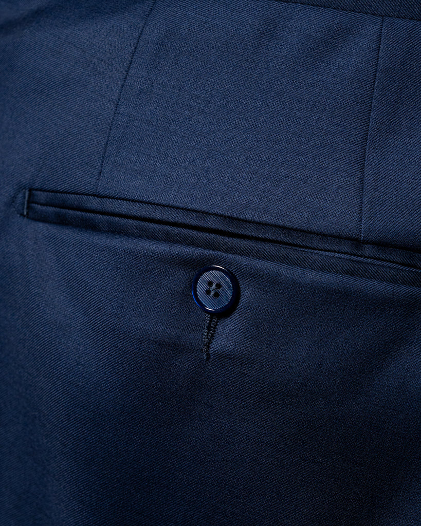 Bernini 3 Pieces Blue Suit with Gold Lining