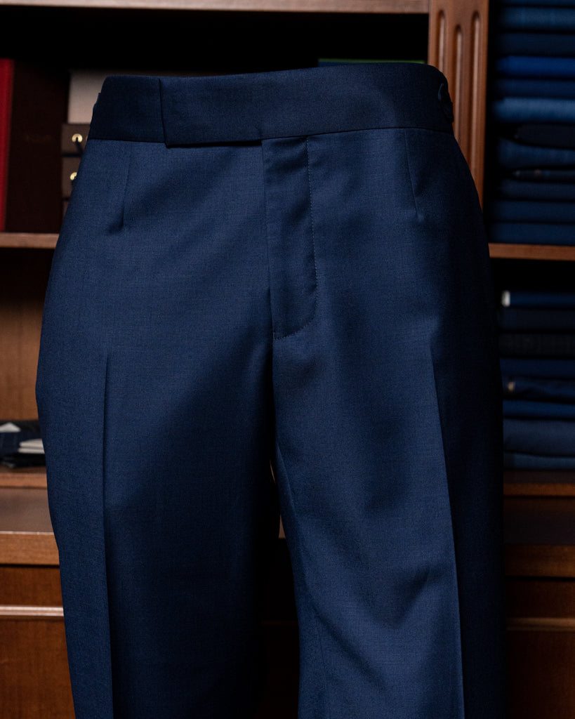 Bernini 3 Pieces Blue Suit with Gold Lining
