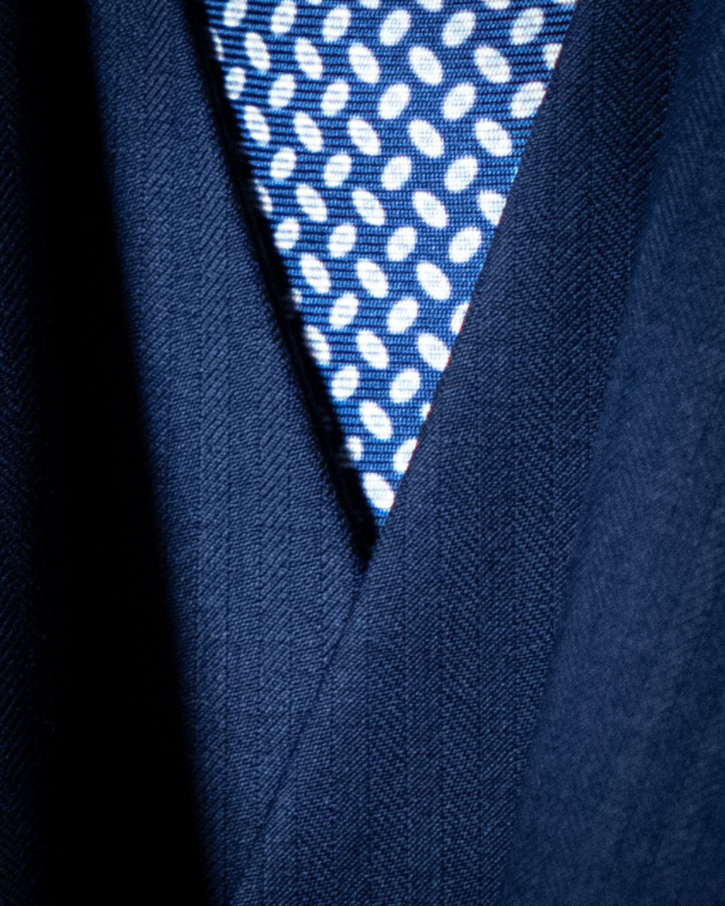 Abito Bernini Blu Chiaro Spinato con Gilet