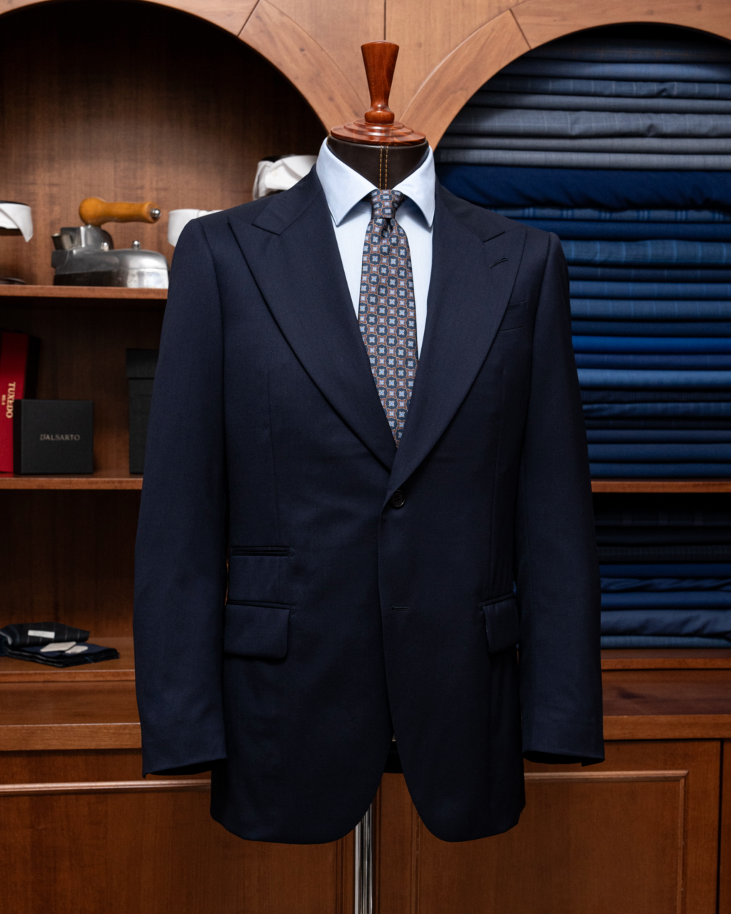 Unlined Navy Blue Bernini Jacket