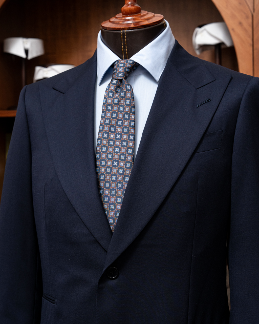 Unlined Navy Blue Bernini Jacket