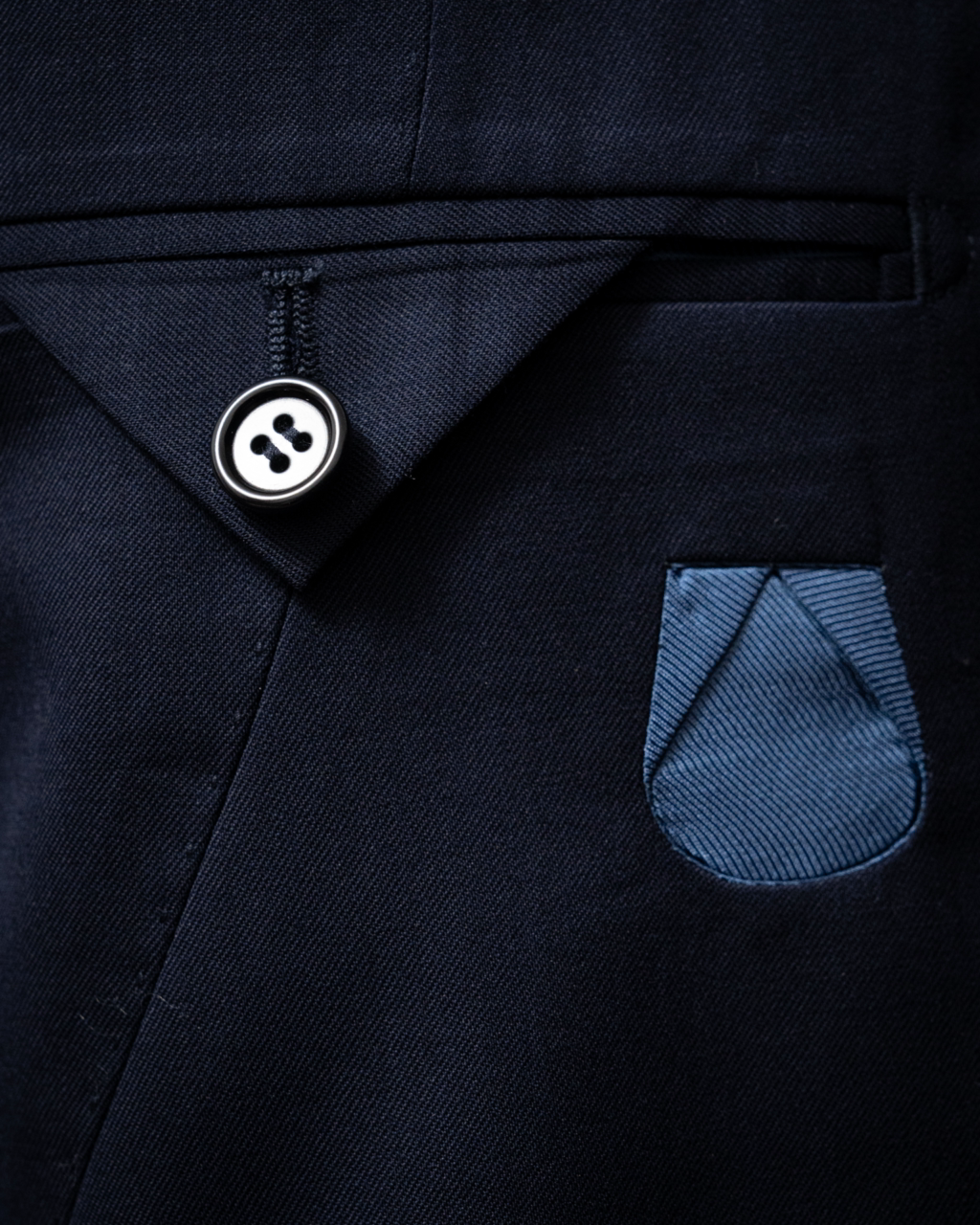 Unlined Navy Blue Bernini Jacket