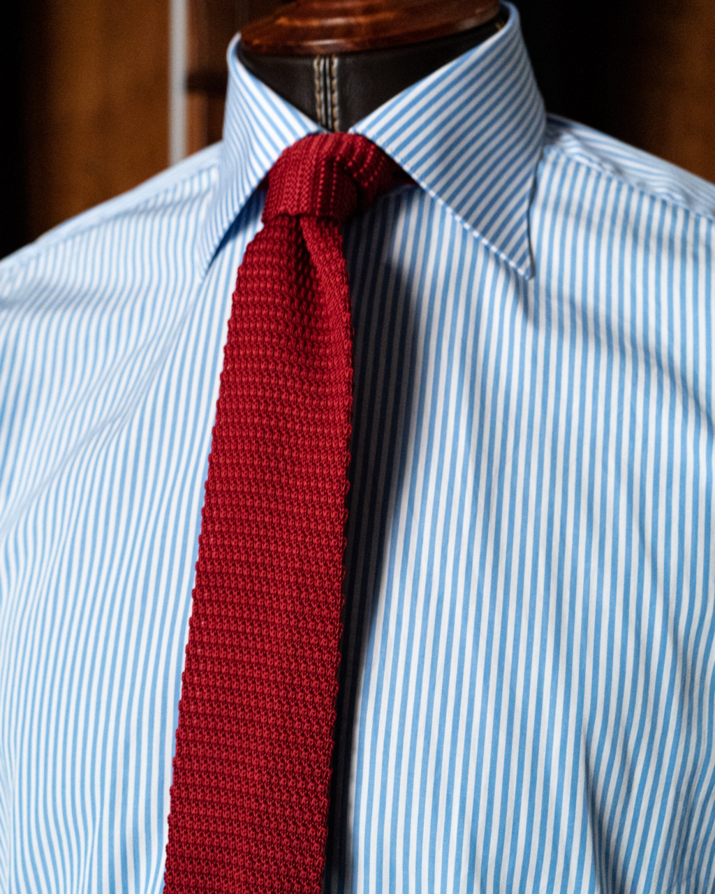 Camicia Azzurra e Bianca Bacchettata