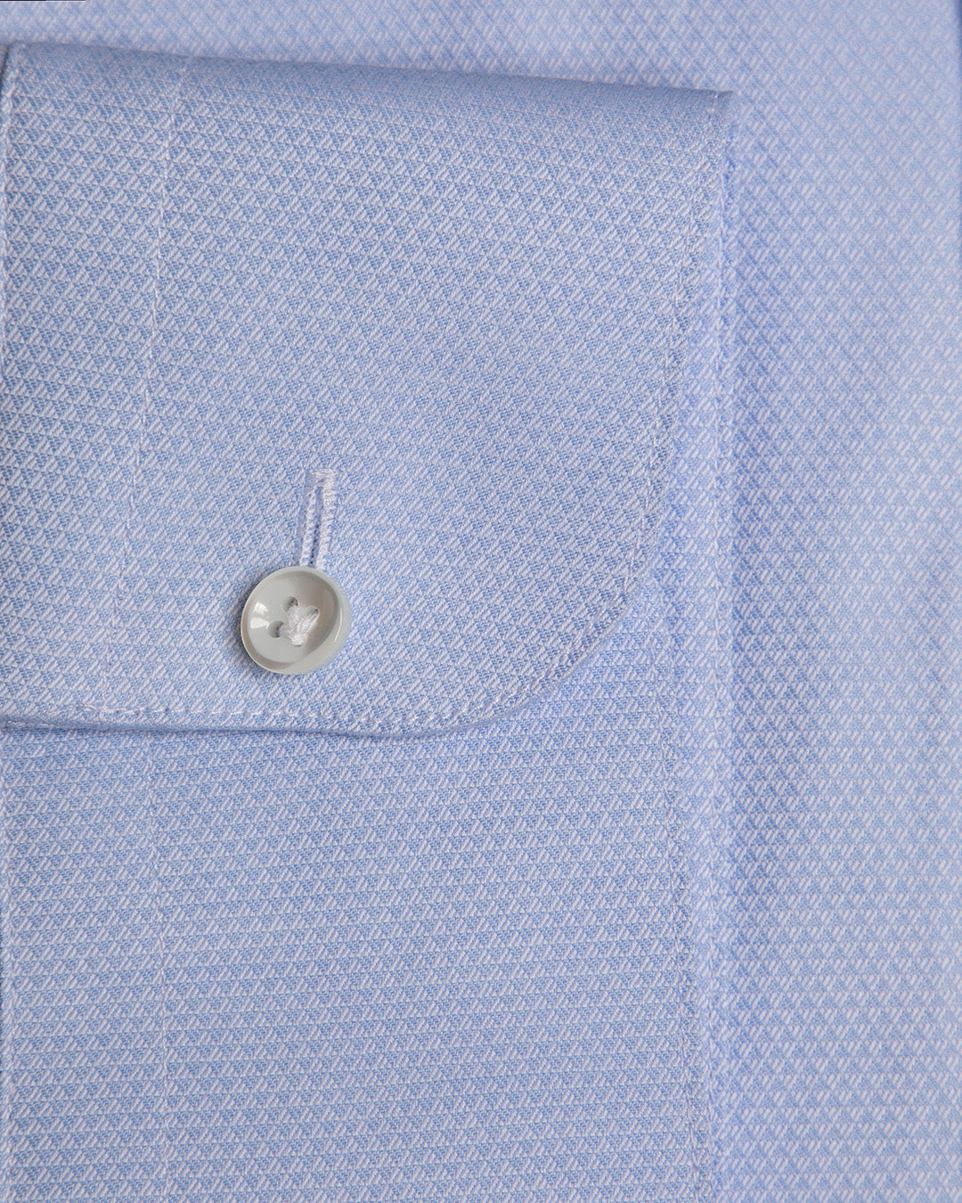 Camicia Azzurra Jacquard