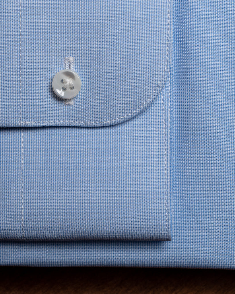 Camicia Azzurra Mini Quadri