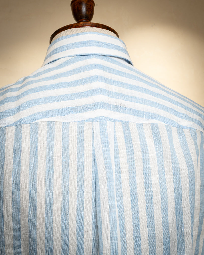 Camicia Button Down Bacchettata Azzurra
