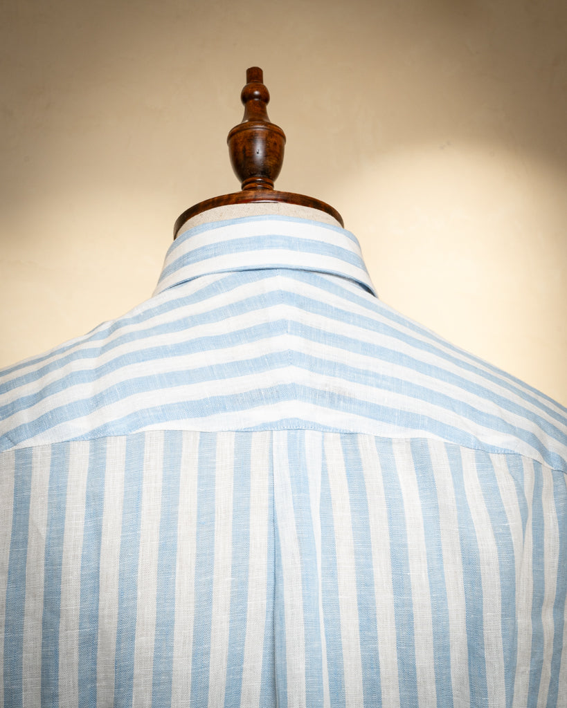 Camicia Button Down Bacchettata Azzurra