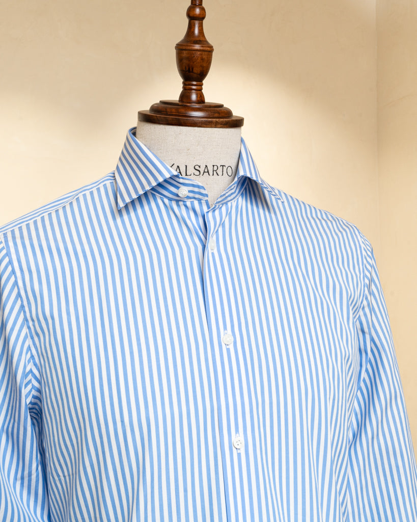 Bellini Striped Shirt Light Blue Stretch