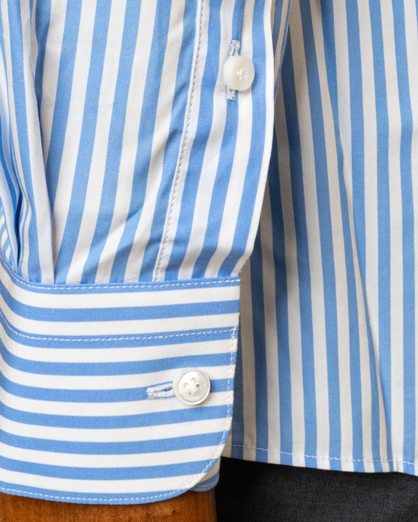 Bellini Striped Shirt Light Blue Stretch