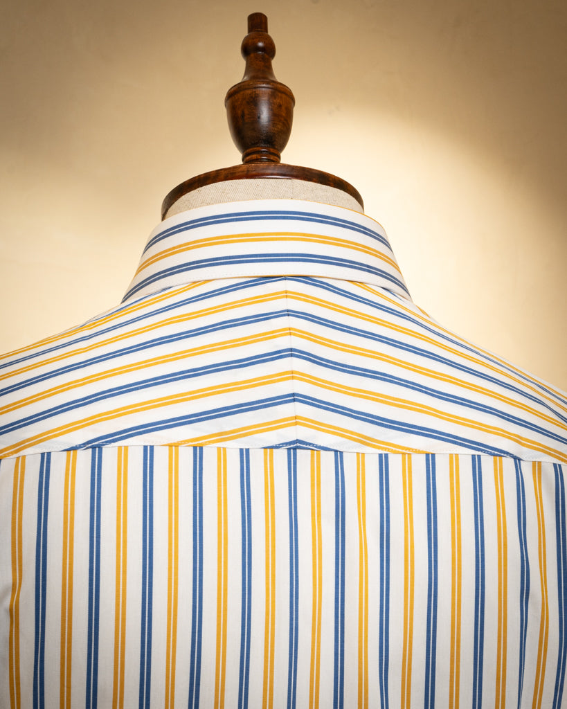 Yellow and Blue Striped Shirt