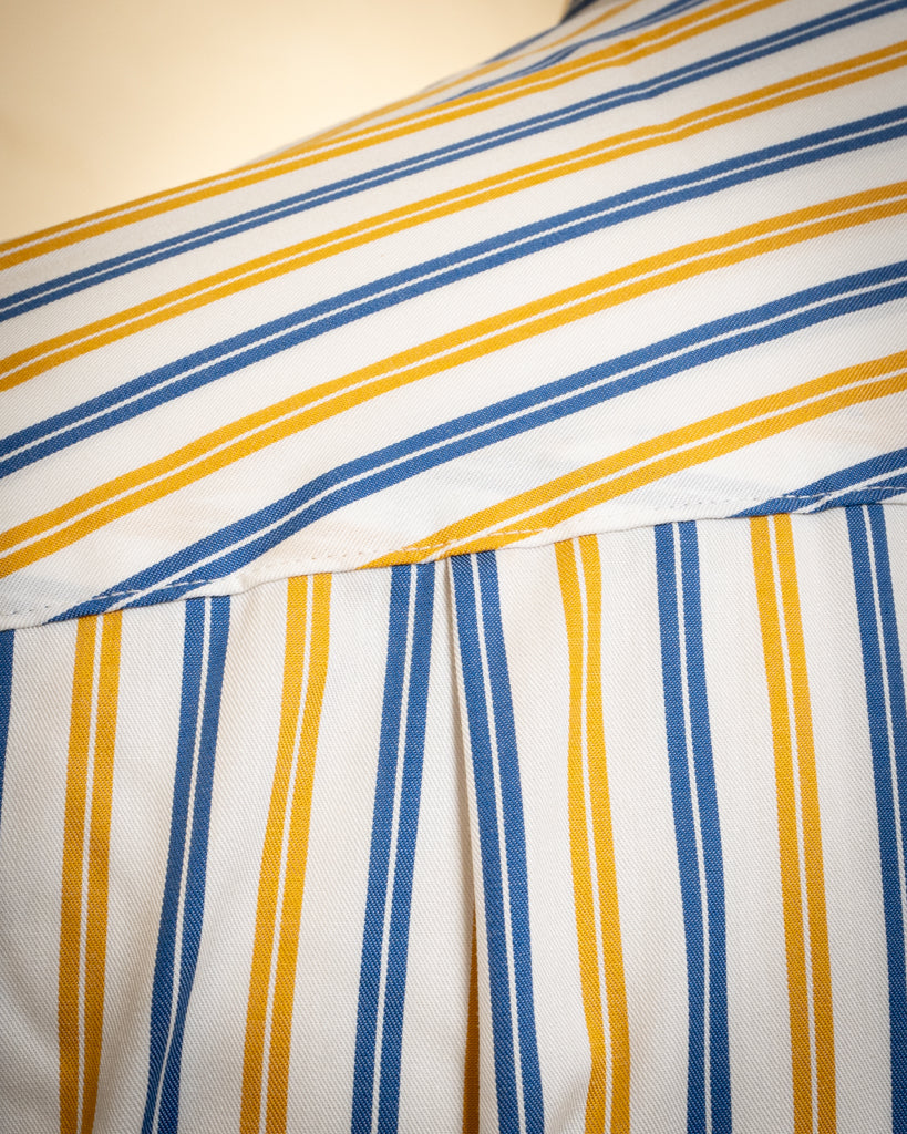 Yellow and Blue Striped Shirt
