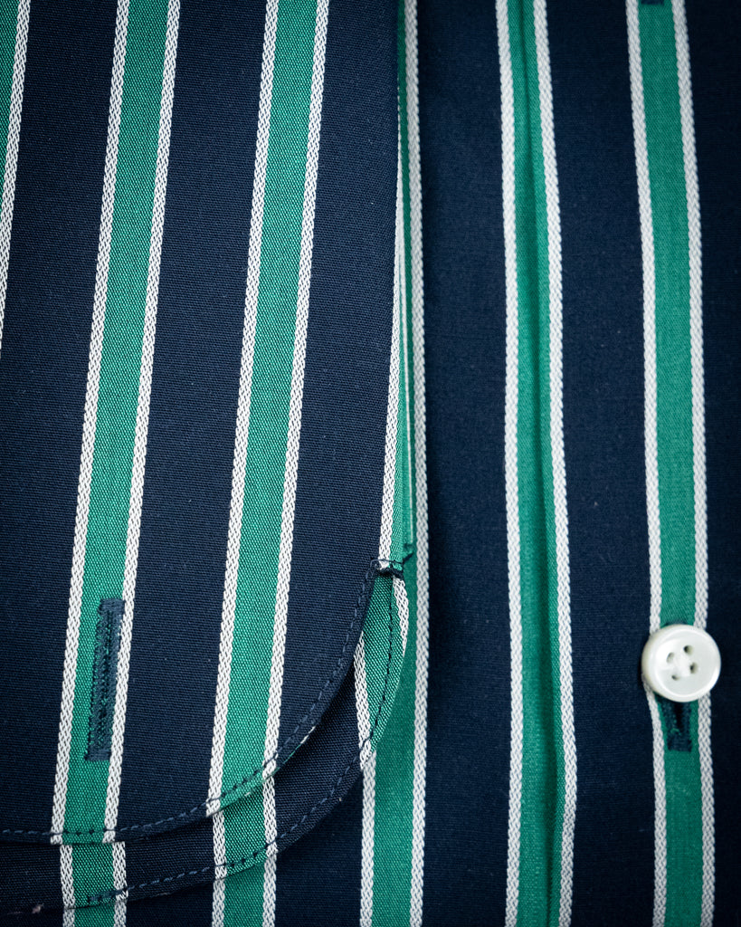 Camicia Bacchettata Verde e Blu