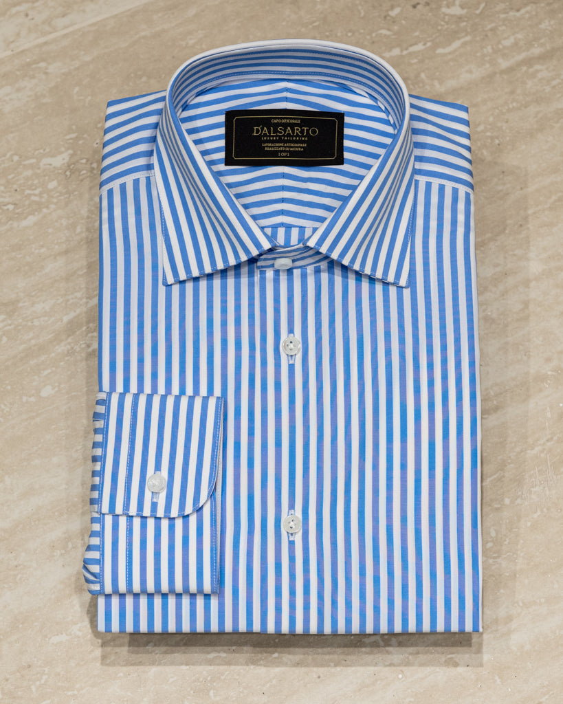 Camicia Bellini Azzurra Bacchettata