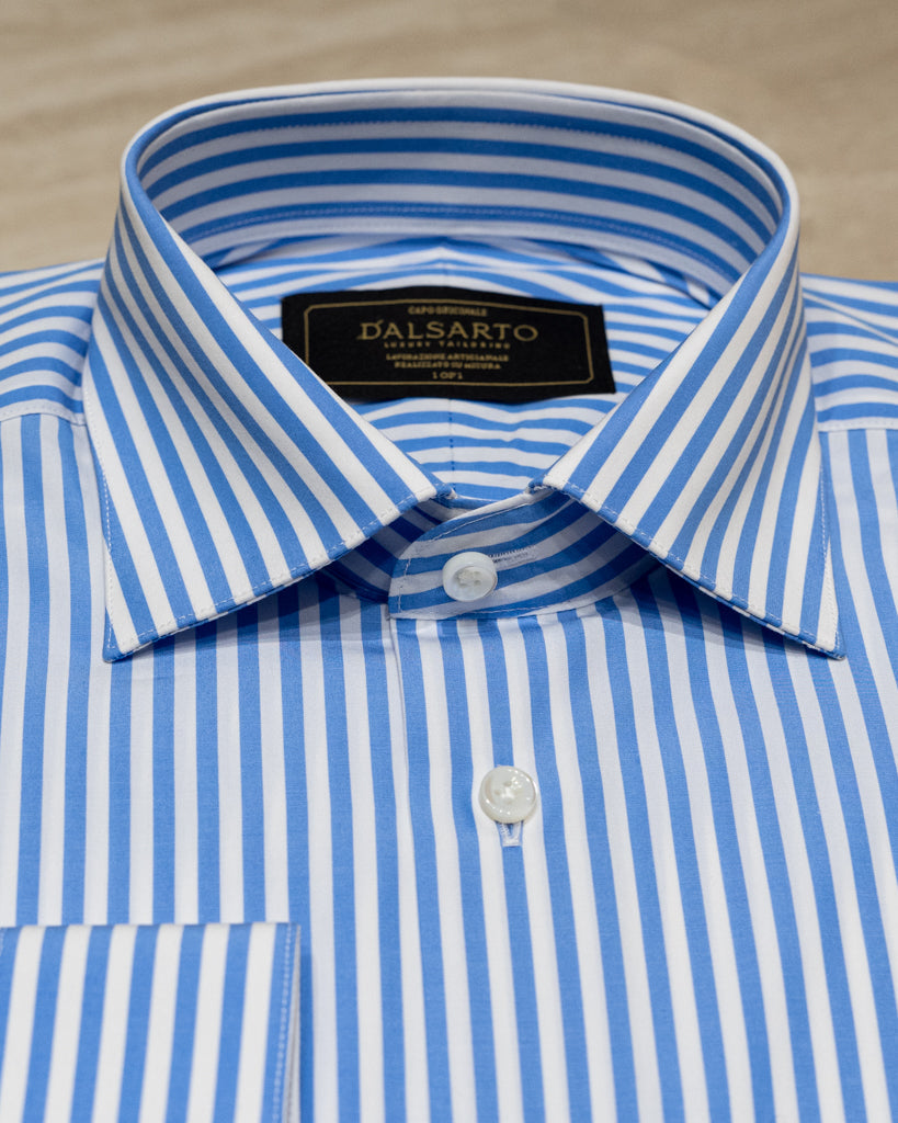 Camicia Bellini Azzurra Bacchettata