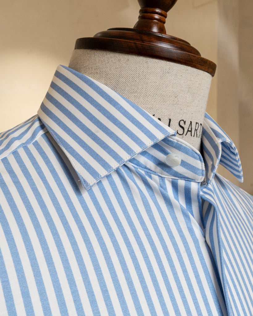 Camicia Bellini Azzurra Bacchettata