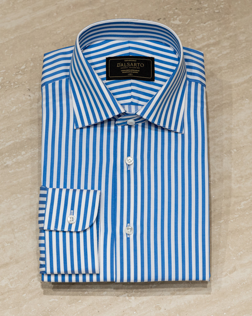 Camicia Bellini Bacchettata Azzurra e Bianca