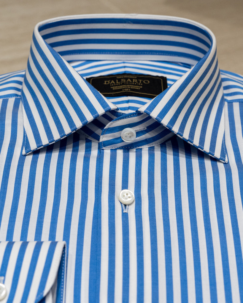 Camicia Bellini Bacchettata Azzurra e Bianca