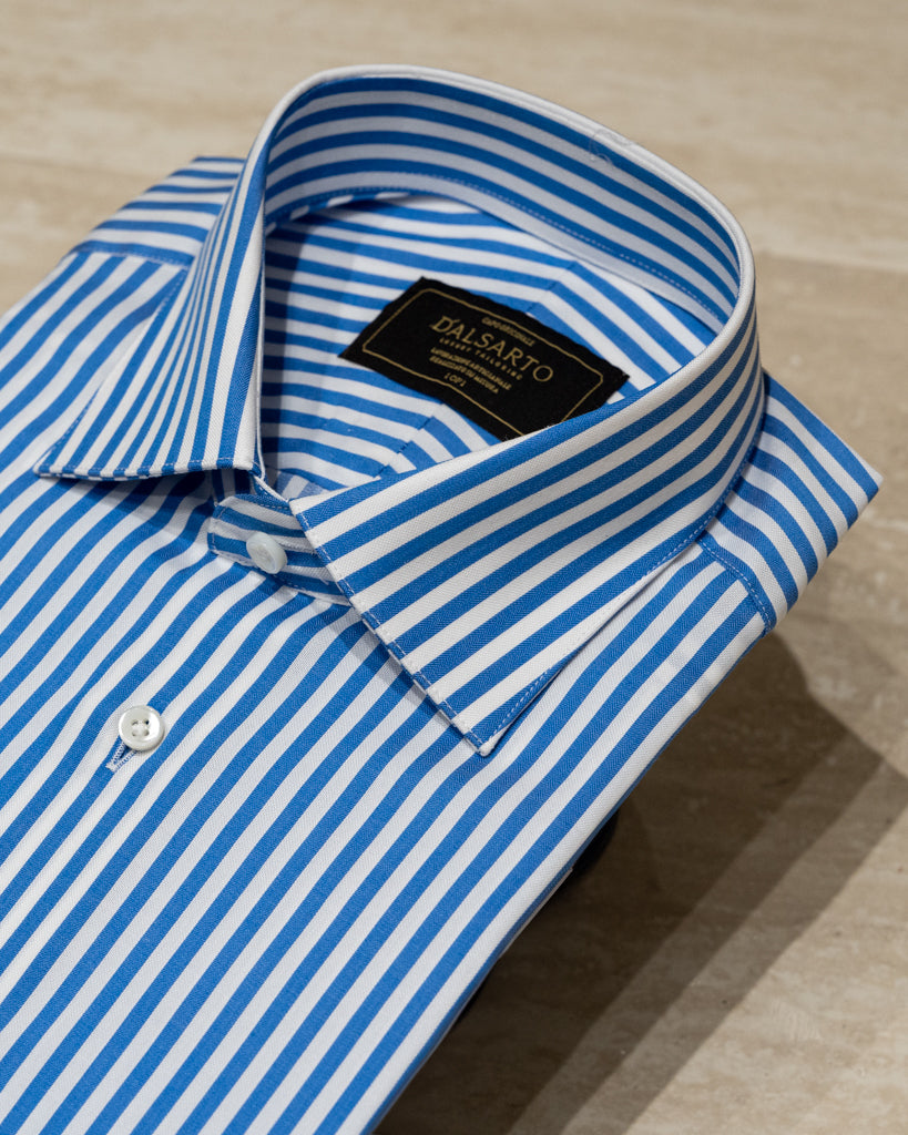 Camicia Bellini Bacchettata Azzurra e Bianca