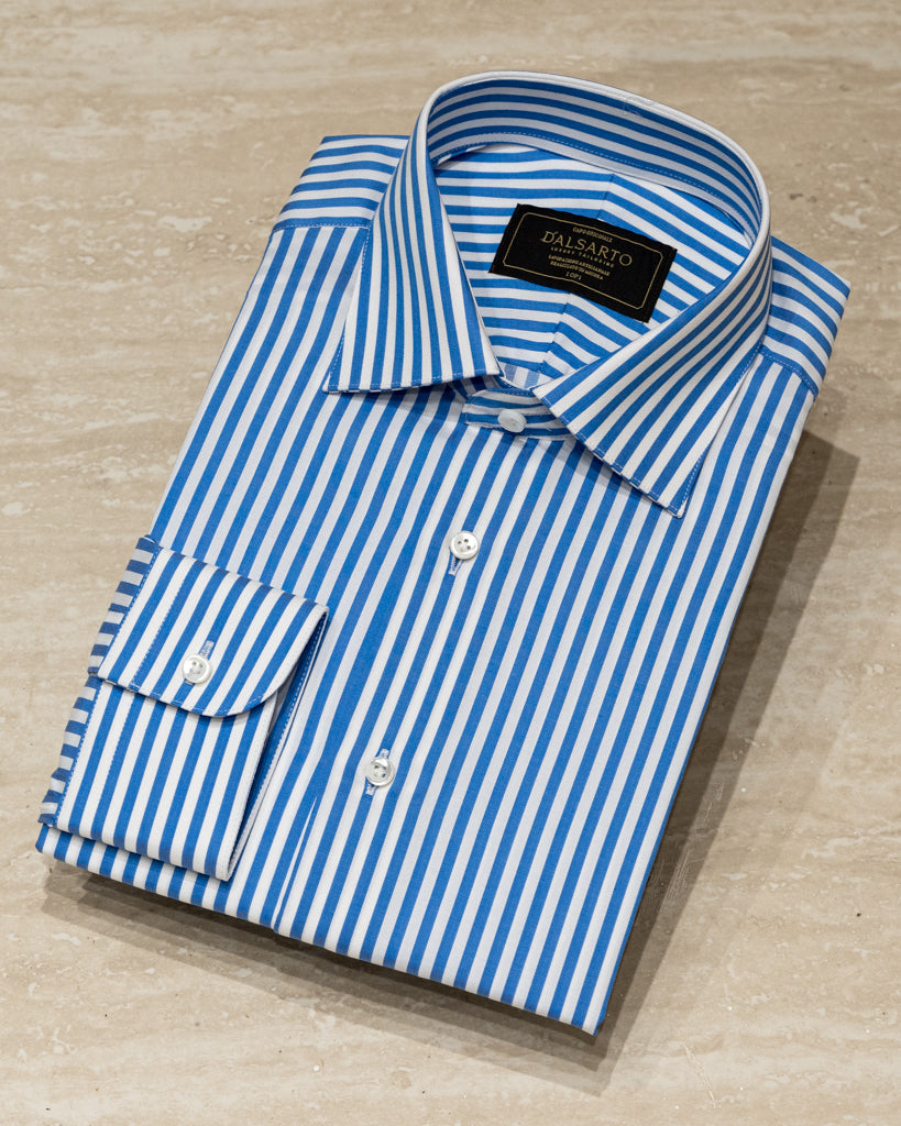 Camicia Bellini Bacchettata Azzurra e Bianca
