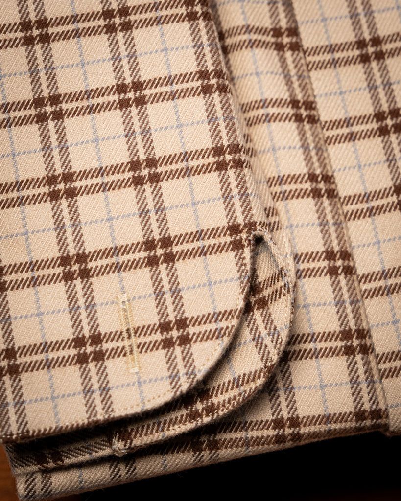 Camicia Bellini Beige a Quadri