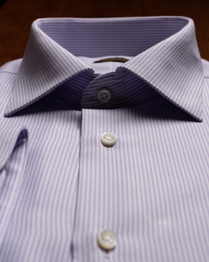 Camicia Bellini Bianca e Viola