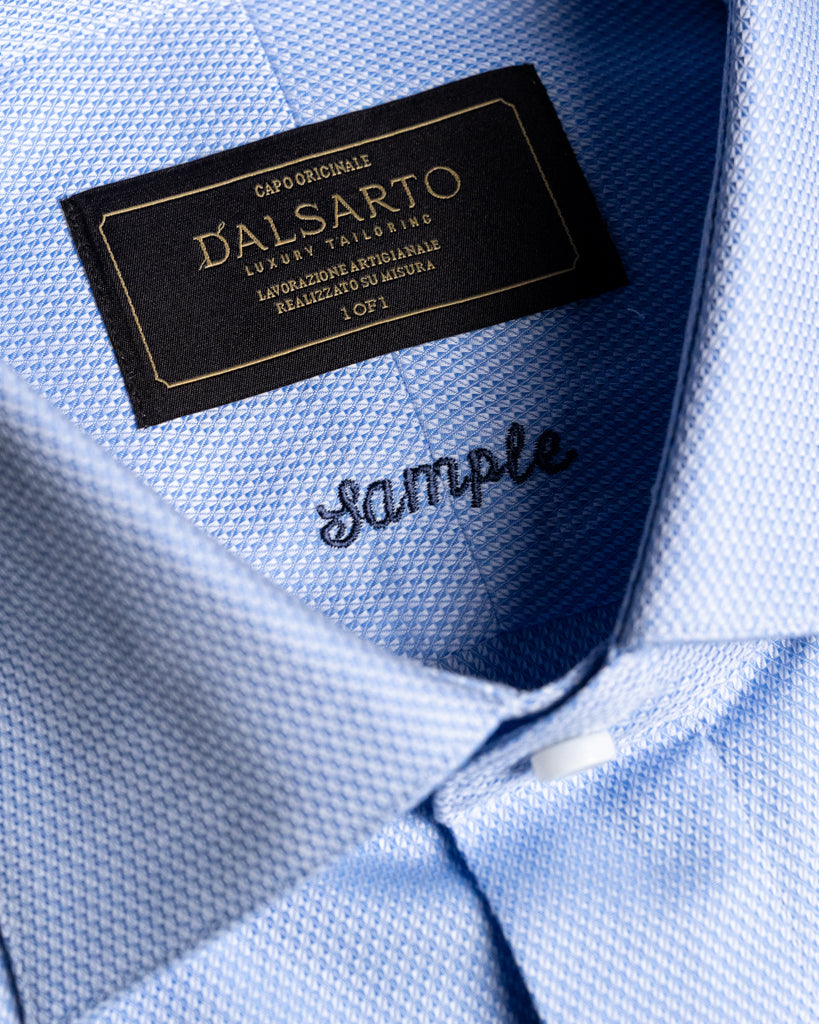 Camicia Bellini Piquet Azzurra
