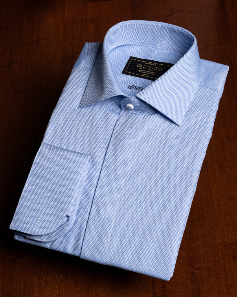 Camicia Bellini Piquet Azzurra