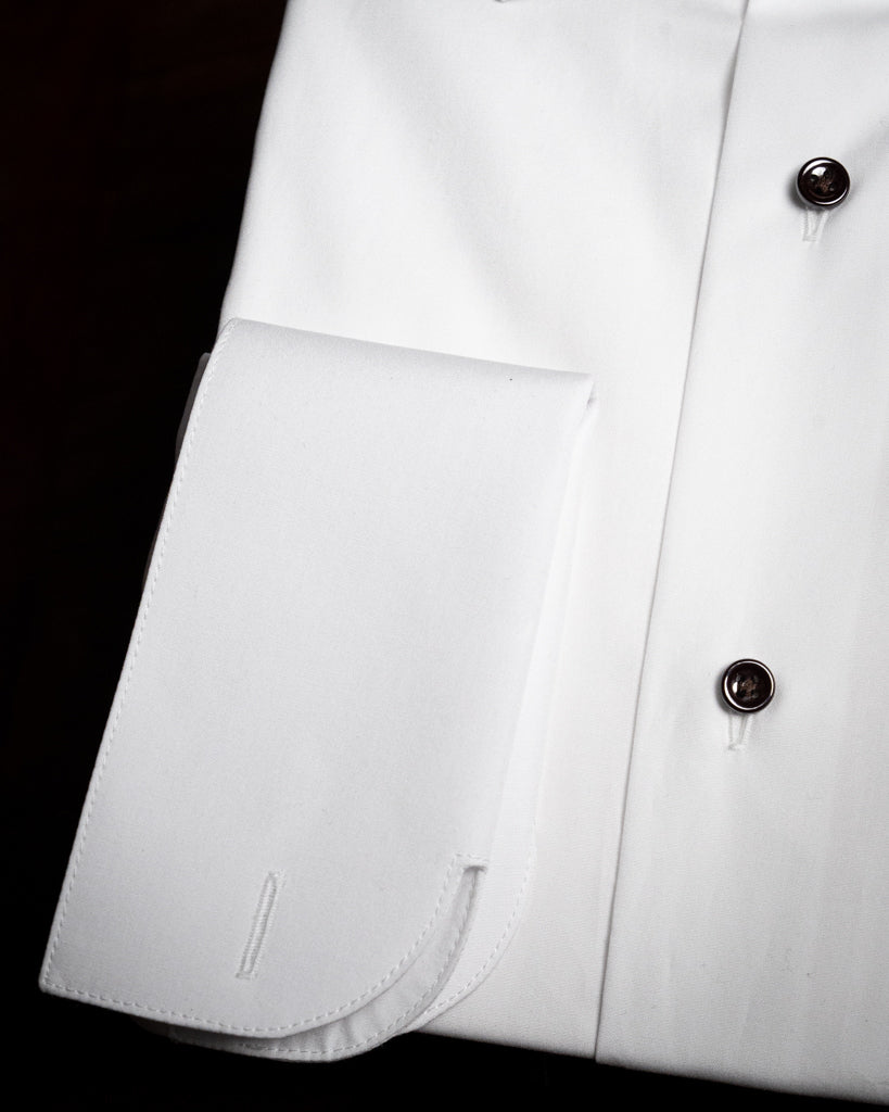 Camicia Bianca Con Bottoni Neri