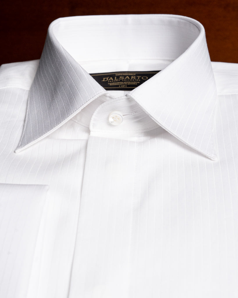 White Shirt with Stripes