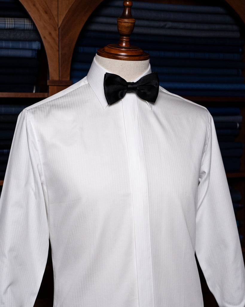 White Shirt with Stripes