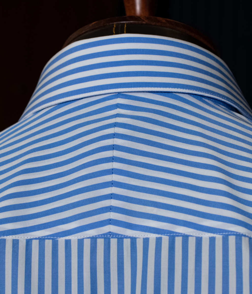 Camicia Bianca e Azzurra Bacchettata