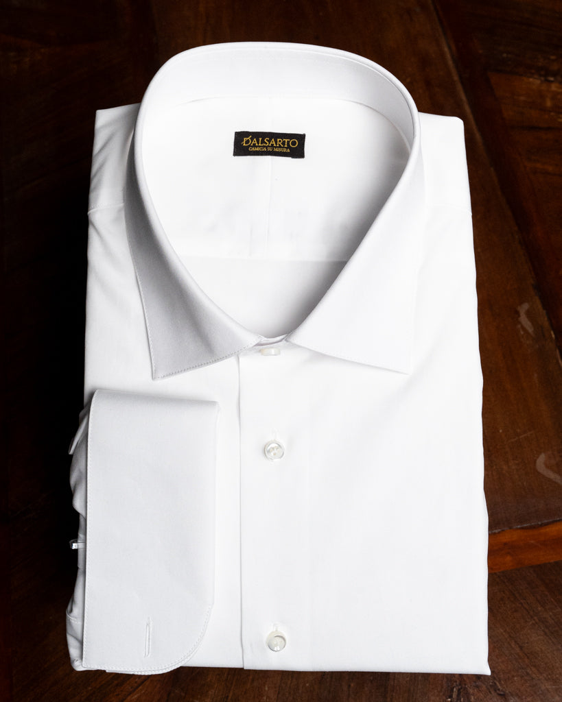 Camicia Bianca Polso Gemello