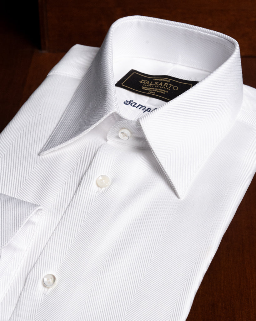 Camicia Bianca Twill Cerimonia