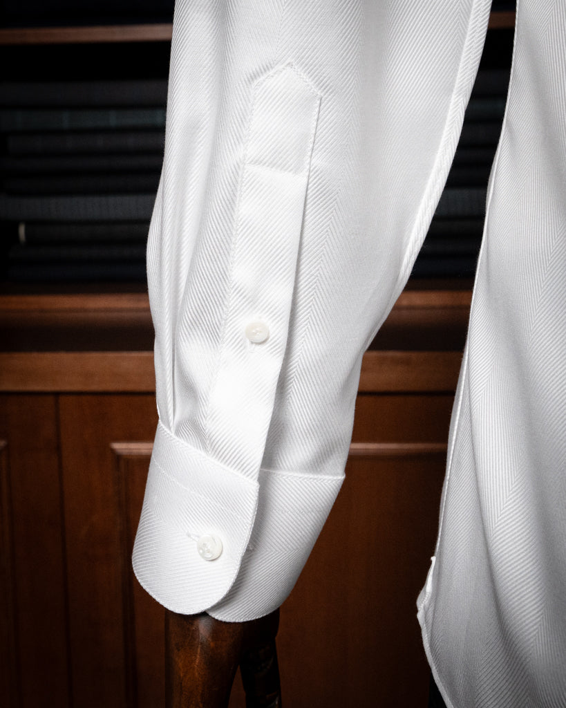 Camicia Bianca Twill Cerimonia