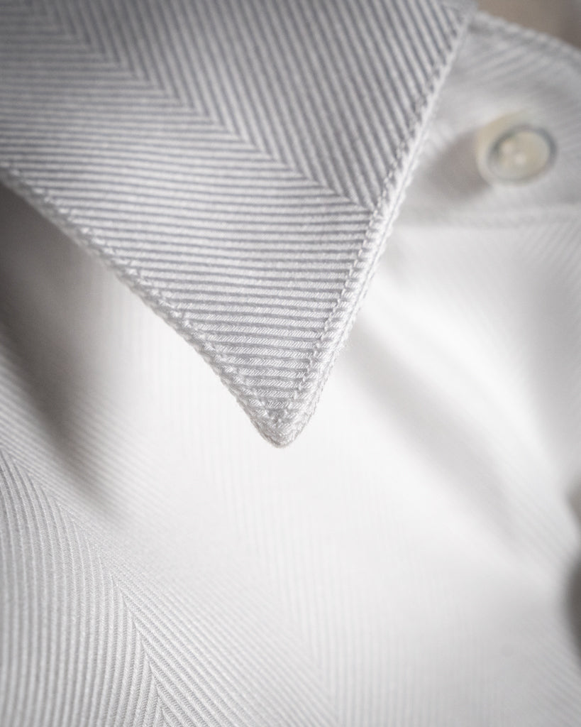 Camicia Bianca Twill Cerimonia