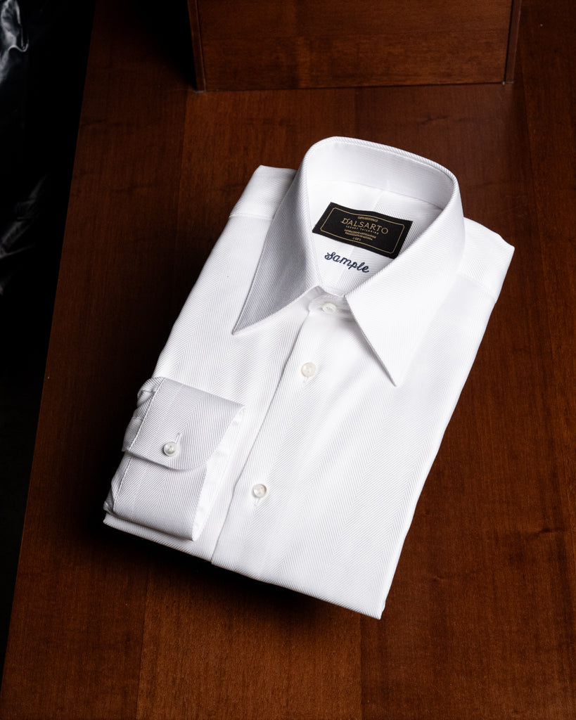Camicia Bianca Twill Cerimonia